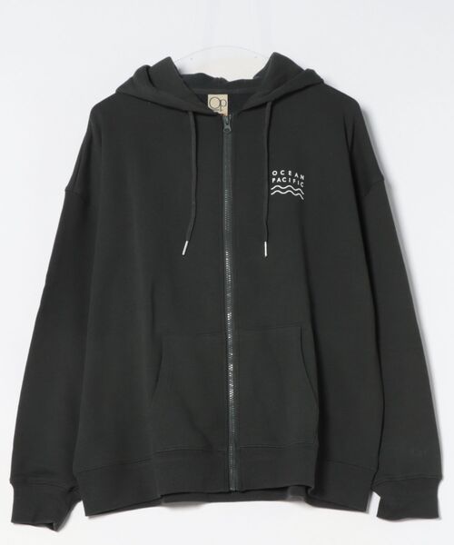 Ocean Pacific（オーシャンパシフィック）の「【OP:オーピー】ユニセックス　ジップアップパーカー・フーディー（パーカー・レディース・ベージュ/アイボリー/チャコール/ヘザーグレー/グリーン・X-LARGE/LARGE/MEDIUM）」の8枚目の写真