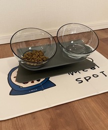 LAKOLE（ラコレ）の「クリアフードボウル(ダブル)/612442（その他ペットグッズ）」