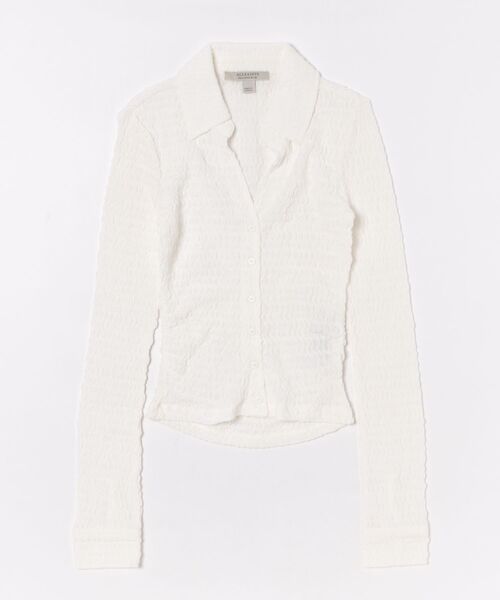 ALLSAINTS(オールセインツ)の「CONNIE SHIRT | CONNIE シャツ(シャツ/ブラウス・レディース・ホワイト・8/10/2/4/6)」の10枚目の写真