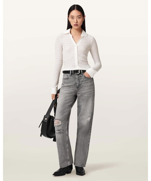 ALLSAINTS(オールセインツ)の「CONNIE SHIRT | CONNIE シャツ(シャツ/ブラウス・レディース・ホワイト・8/10/2/4/6)」の3枚目の写真