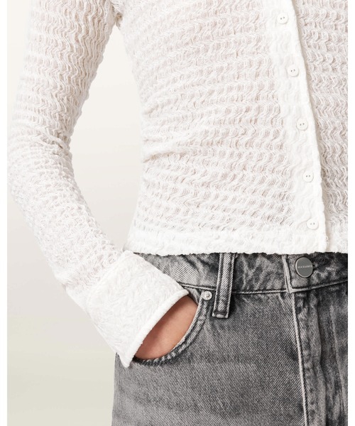 ALLSAINTS(オールセインツ)の「CONNIE SHIRT | CONNIE シャツ(シャツ/ブラウス・レディース・ホワイト・8/10/2/4/6)」の6枚目の写真