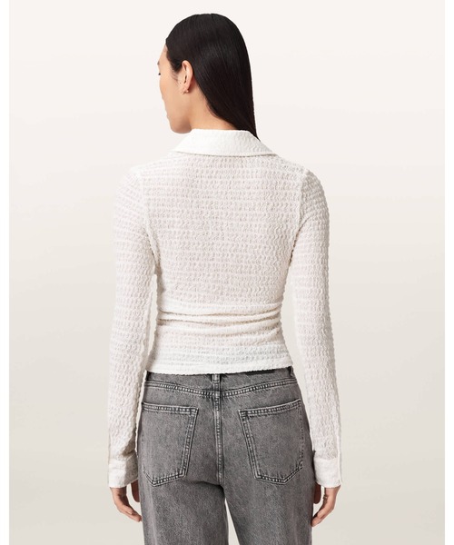 ALLSAINTS(オールセインツ)の「CONNIE SHIRT | CONNIE シャツ(シャツ/ブラウス・レディース・ホワイト・8/10/2/4/6)」の8枚目の写真