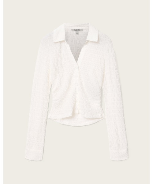 ALLSAINTS(オールセインツ)の「CONNIE SHIRT | CONNIE シャツ(シャツ/ブラウス・レディース・ホワイト・8/10/2/4/6)」の9枚目の写真