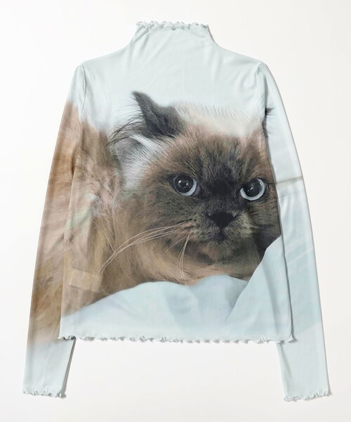 mmts(マミタス)の「ルビー シースルー カットソー(Tシャツ/カットソー・レディース・サックスブルー/グレー・SMALL/MEDIUM)」の5枚目の写真