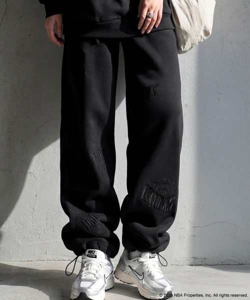 NBA公式 刺繍ロゴ スウェットパンツ（スウェットパンツ）｜antiqua
