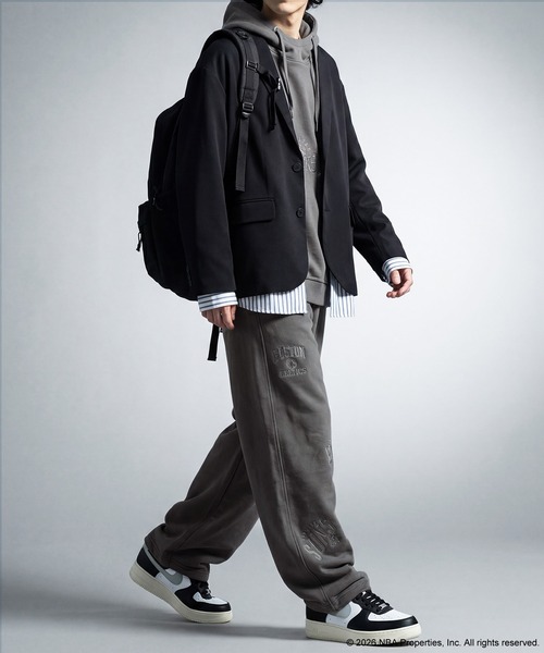 antiqua(アンティカ)の「NBA公式 刺繍ロゴ スウェットパンツ(スウェットパンツ・レディース・ブラック/杢グレー/ダークグレー・MEDIUM/LARGE)」の12枚目の写真