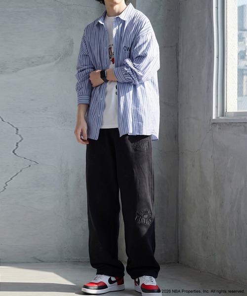 antiqua(アンティカ)の「NBA公式 刺繍ロゴ スウェットパンツ(スウェットパンツ・レディース・ブラック/杢グレー/ダークグレー・MEDIUM/LARGE)」の6枚目の写真