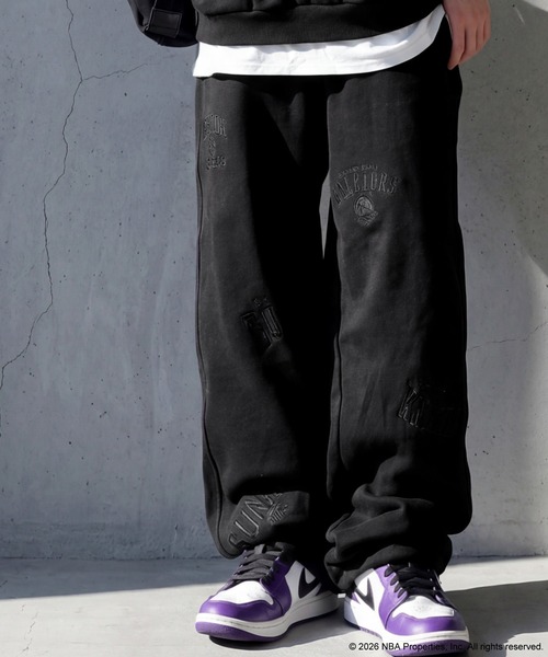 antiqua(アンティカ)の「NBA公式 刺繍ロゴ スウェットパンツ(スウェットパンツ・レディース・ブラック/杢グレー/ダークグレー・MEDIUM/LARGE)」の7枚目の写真
