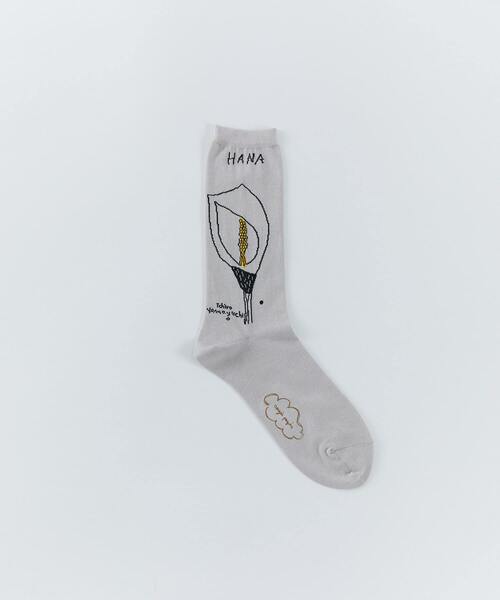 conges payes ADIEU TRISTESSE(コンジェ ペイエ アデュートリステス)の「ichiro yamaguciコラボソックス(ソックス/靴下・レディース・グレー系その他/ブラック/ライトグレー・FREE)」の3枚目の写真