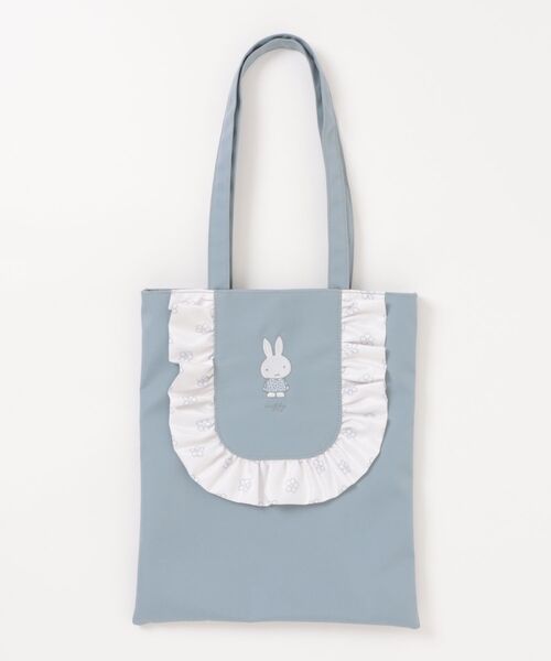 Miffy( ミッフィー)の「miffy/ミッフィー フリルトートバッグ(トートバッグ・レディース・ブルー/アイボリー/ピンク・ONE SIZE)」の2枚目の写真