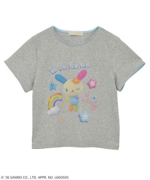 Candy Stripper（キャンディストリッパー）の「【U･SA･HA･NA】FANCY Tシャツ（Tシャツ/カットソー・レディース・アイボリー/イエロー系その他/ヘザーグレー・FREE）」の2枚目の写真