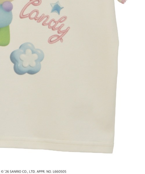 Candy Stripper（キャンディストリッパー）の「【U･SA･HA･NA】FANCY Tシャツ（Tシャツ/カットソー・レディース・アイボリー/イエロー系その他/ヘザーグレー・FREE）」の6枚目の写真