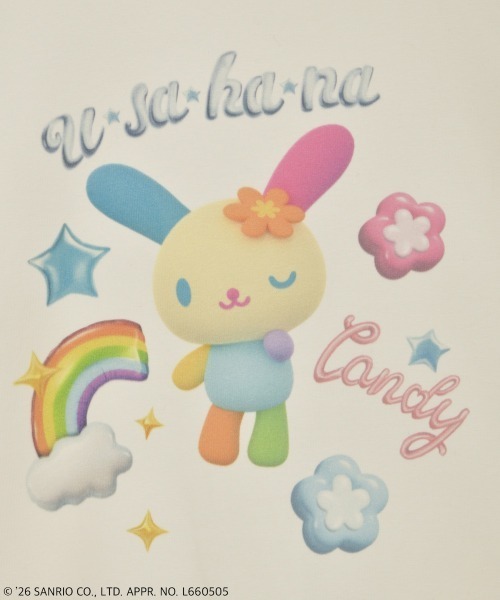 Candy Stripper（キャンディストリッパー）の「【U･SA･HA･NA】FANCY Tシャツ（Tシャツ/カットソー・レディース・アイボリー/イエロー系その他/ヘザーグレー・FREE）」の7枚目の写真