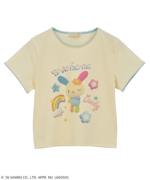 Candy Stripper（キャンディストリッパー）の「【U･SA･HA･NA】FANCY Tシャツ（Tシャツ/カットソー・レディース・アイボリー/イエロー系その他/ヘザーグレー・FREE）」の9枚目の写真