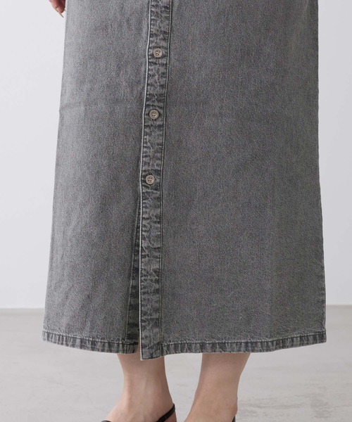 MICA&DEAL（マイカ＆ディール）の「【WEB限定カラーあり】デニムワンピース（ワンピース・レディース・ベージュ/ライトブルー/ブラック・FREE）」の8枚目の写真