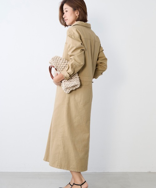 MICA&DEAL（マイカ＆ディール）の「【WEB限定カラーあり】デニムワンピース（ワンピース・レディース・ベージュ/ライトブルー/ブラック・FREE）」の11枚目の写真