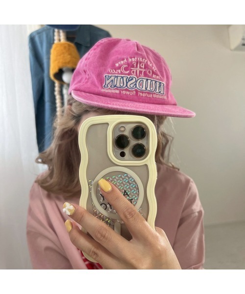 Flugge(フラッジー)の「HUDSUN刺繍ピグメントキャップ(キャップ・レディース・ピンク・FREE)」の10枚目の写真