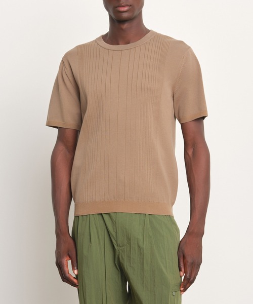 TATRAS（タトラス）の「TATRAS(タトラス) TESEO テセオ（ニット/セーター・メンズ・ダークネイビー/ベージュ/ブラック・4/3/2）」の2枚目の写真