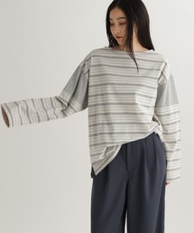 studio CLIP | 【daily CLIP】ランダムピッチボーダープルオーバー(Tシャツ/カットソー)