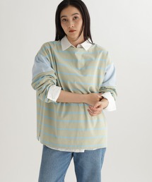 studio CLIP | 【daily CLIP】ランダムピッチボーダープルオーバー(Tシャツ/カットソー)