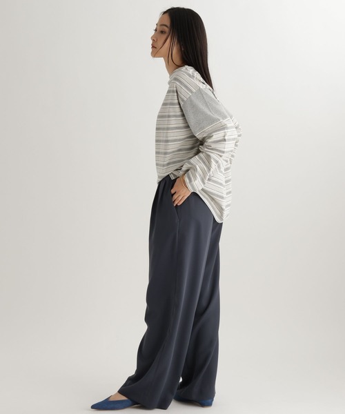 studio CLIP（スタディオクリップ）の「【daily CLIP】ランダムピッチボーダープルオーバー（Tシャツ/カットソー・レディース・ブルー/グレー/ネイビー・FREE）」の9枚目の写真