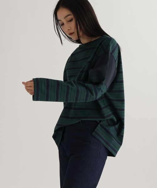 studio CLIP（スタディオクリップ）の「【daily CLIP】ランダムピッチボーダープルオーバー（Tシャツ/カットソー・レディース・ブルー/グレー/ネイビー・FREE）」の17枚目の写真