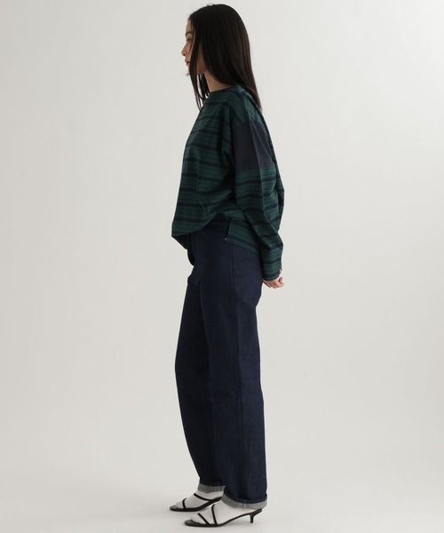 studio CLIP（スタディオクリップ）の「【daily CLIP】ランダムピッチボーダープルオーバー（Tシャツ/カットソー・レディース・ブルー/グレー/ネイビー・FREE）」の20枚目の写真