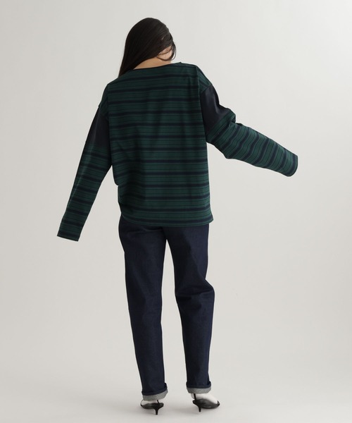 studio CLIP（スタディオクリップ）の「【daily CLIP】ランダムピッチボーダープルオーバー（Tシャツ/カットソー・レディース・ブルー/グレー/ネイビー・FREE）」の21枚目の写真