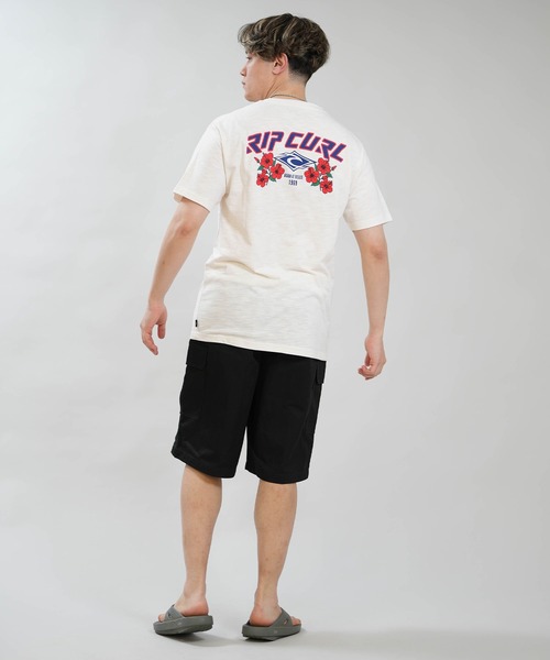 rip curl(リップカール)の「RIP CURL/リップカール メンズ 半袖 スラブTシャツ 69S CORP TEE RCM6S-2111(Tシャツ/カットソー・メンズ・ブラック/ホワイト/グレイッシュブルー・XL/L/M)」の5枚目の写真