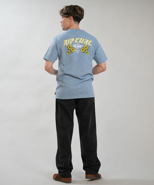 rip curl(リップカール)の「RIP CURL/リップカール メンズ 半袖 スラブTシャツ 69S CORP TEE RCM6S-2111(Tシャツ/カットソー・メンズ・ブラック/ホワイト/グレイッシュブルー・XL/L/M)」の9枚目の写真