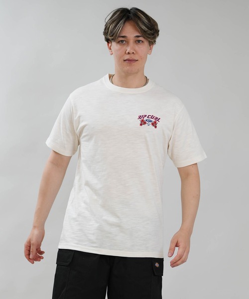 rip curl(リップカール)の「RIP CURL/リップカール メンズ 半袖 スラブTシャツ 69S CORP TEE RCM6S-2111(Tシャツ/カットソー・メンズ・ブラック/ホワイト/グレイッシュブルー・XL/L/M)」の11枚目の写真