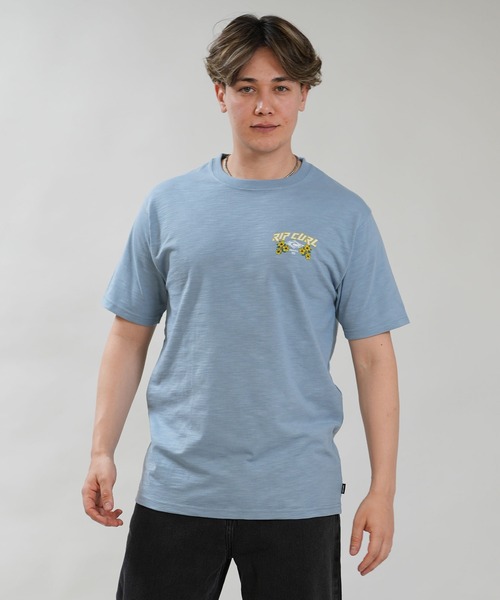 rip curl(リップカール)の「RIP CURL/リップカール メンズ 半袖 スラブTシャツ 69S CORP TEE RCM6S-2111(Tシャツ/カットソー・メンズ・ブラック/ホワイト/グレイッシュブルー・XL/L/M)」の12枚目の写真