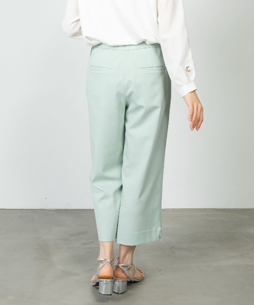 STUDIO PICONE(スタジオピッコーネ)の「フロントタック八分丈パンツ(その他パンツ・レディース・ライトグリーン/ライトブラウン/ネイビー/ベージュ・LL/L/M)」の14枚目の写真