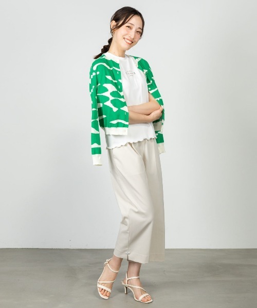 STUDIO PICONE(スタジオピッコーネ)の「フロントタック八分丈パンツ(その他パンツ・レディース・ライトグリーン/ライトブラウン/ネイビー/ベージュ・LL/L/M)」の21枚目の写真