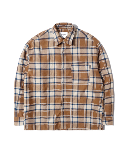 QT8 GARMENTS(キューティーエイトガーメント)の「LB Rustic Core Flannel Check Shirt (Beige)(シャツ/ブラウス・レディース・その他・X-LARGE/LARGE/MEDIUM)」の5枚目の写真