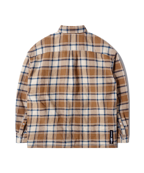 QT8 GARMENTS(キューティーエイトガーメント)の「LB Rustic Core Flannel Check Shirt (Beige)(シャツ/ブラウス・レディース・その他・X-LARGE/LARGE/MEDIUM)」の4枚目の写真