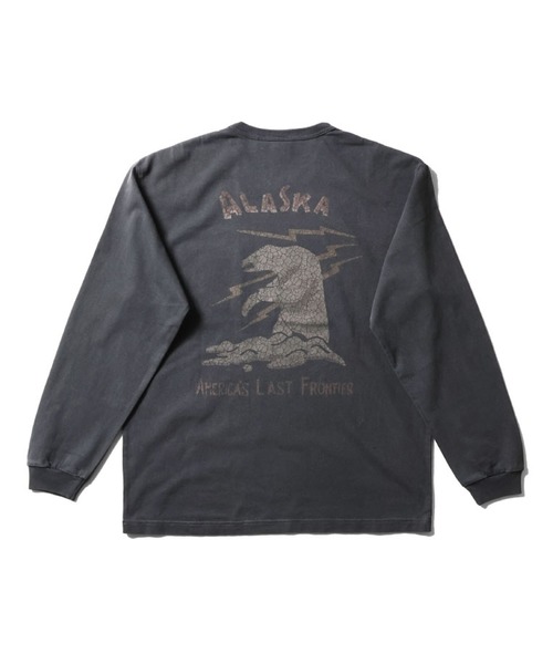 HOUSTON(ヒューストン)の「HOUSTON ピグメント USコットン ロンT(ALASKA)(Tシャツ/カットソー・メンズ・サーモンピンク/ブラック/ターコイズブルー/ナチュラル・X-LARGE/LARGE/XX-LARGE/MEDIUM)」の5枚目の写真