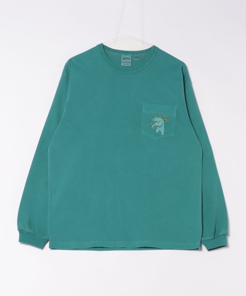 HOUSTON(ヒューストン)の「HOUSTON ピグメント USコットン ロンT(ALASKA)(Tシャツ/カットソー・メンズ・サーモンピンク/ブラック/ターコイズブルー/ナチュラル・X-LARGE/LARGE/XX-LARGE/MEDIUM)」の13枚目の写真