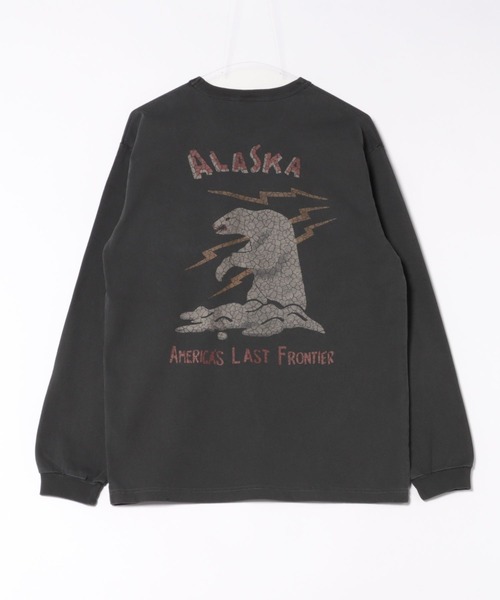 HOUSTON(ヒューストン)の「HOUSTON ピグメント USコットン ロンT(ALASKA)(Tシャツ/カットソー・メンズ・サーモンピンク/ブラック/ターコイズブルー/ナチュラル・X-LARGE/LARGE/XX-LARGE/MEDIUM)」の15枚目の写真