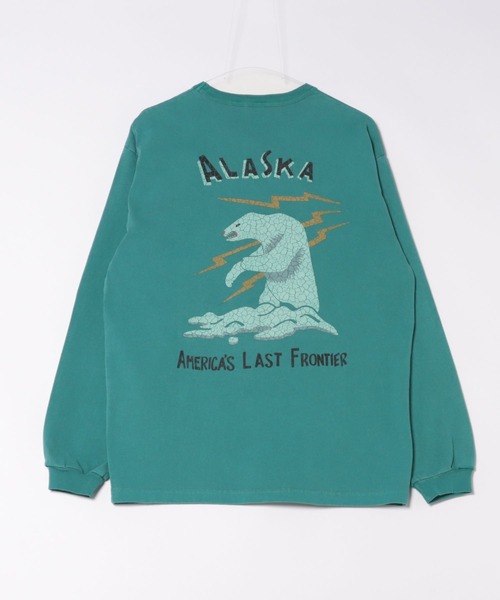 HOUSTON(ヒューストン)の「HOUSTON ピグメント USコットン ロンT(ALASKA)(Tシャツ/カットソー・メンズ・サーモンピンク/ブラック/ターコイズブルー/ナチュラル・X-LARGE/LARGE/XX-LARGE/MEDIUM)」の17枚目の写真