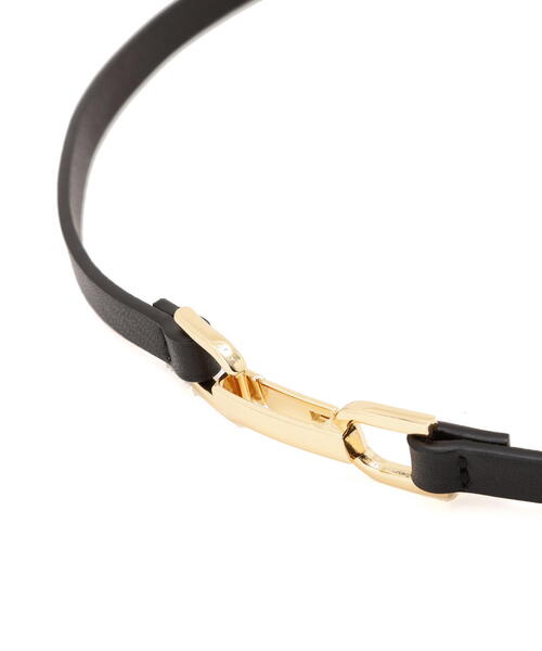 EDIT COLOGNE（エディットコロン）の「スライドナローベルト（ベルト・レディース・ブラック/ベージュ・ﾌﾘ-）」の4枚目の写真