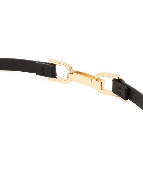 EDIT COLOGNE（エディットコロン）の「スライドナローベルト（ベルト・レディース・ブラック/ベージュ・ﾌﾘ-）」の6枚目の写真