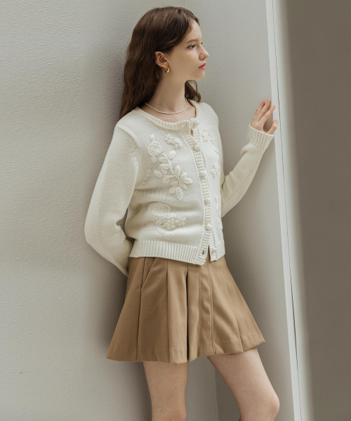 LAUTREDE MIN(ロートルドミン)の「Cozy Ivory knit cardigan(カーディガン/ボレロ・レディース・アイボリー・FREE)」の3枚目の写真