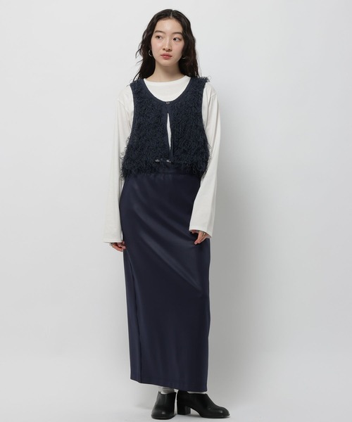 niko and...（ニコアンド）の「クルクルループ2WAYベスト（ベスト・レディース・グレー/アイボリー/ネイビー・FREE）」の10枚目の写真