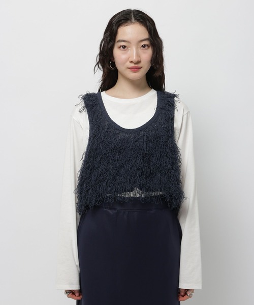 niko and...（ニコアンド）の「クルクルループ2WAYベスト（ベスト・レディース・グレー/アイボリー/ネイビー・FREE）」の14枚目の写真