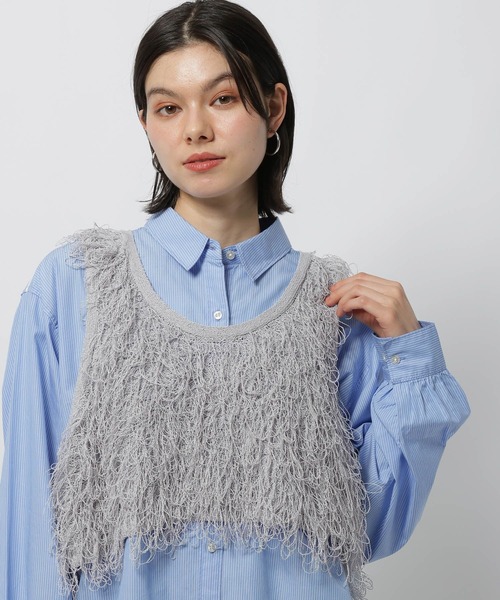 niko and...（ニコアンド）の「クルクルループ2WAYベスト（ベスト・レディース・グレー/アイボリー/ネイビー・FREE）」の5枚目の写真