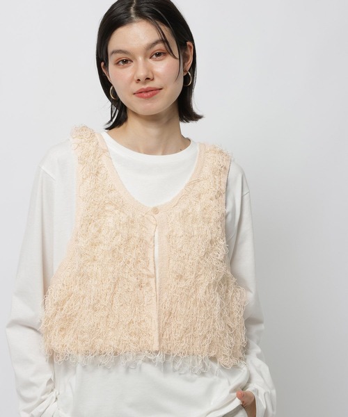 niko and...（ニコアンド）の「クルクルループ2WAYベスト（ベスト・レディース・グレー/アイボリー/ネイビー・FREE）」の8枚目の写真