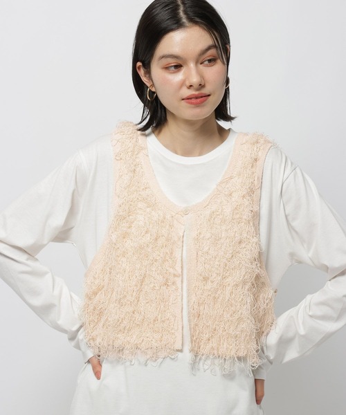 niko and...（ニコアンド）の「クルクルループ2WAYベスト（ベスト・レディース・グレー/アイボリー/ネイビー・FREE）」の9枚目の写真