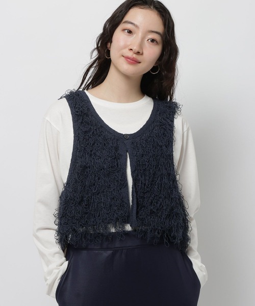 niko and...（ニコアンド）の「クルクルループ2WAYベスト（ベスト・レディース・グレー/アイボリー/ネイビー・FREE）」の12枚目の写真