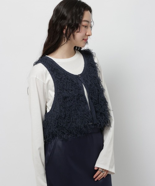 niko and...（ニコアンド）の「クルクルループ2WAYベスト（ベスト・レディース・グレー/アイボリー/ネイビー・FREE）」の13枚目の写真